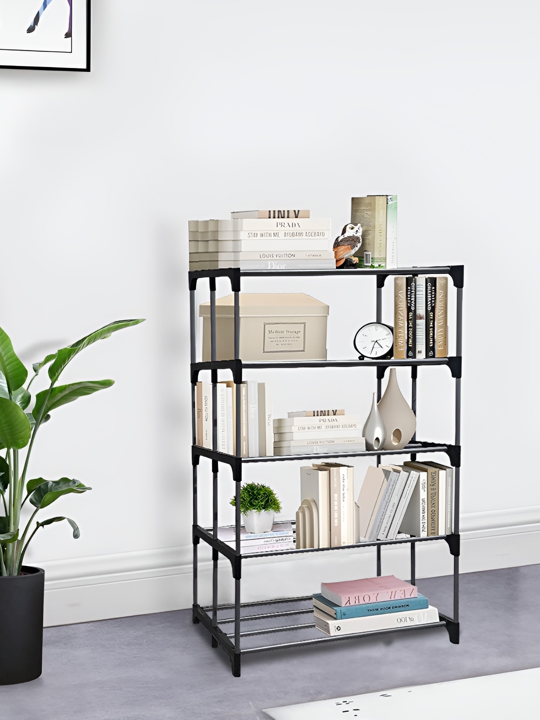 

Urban Choice Black 5 Layer Book Shelf