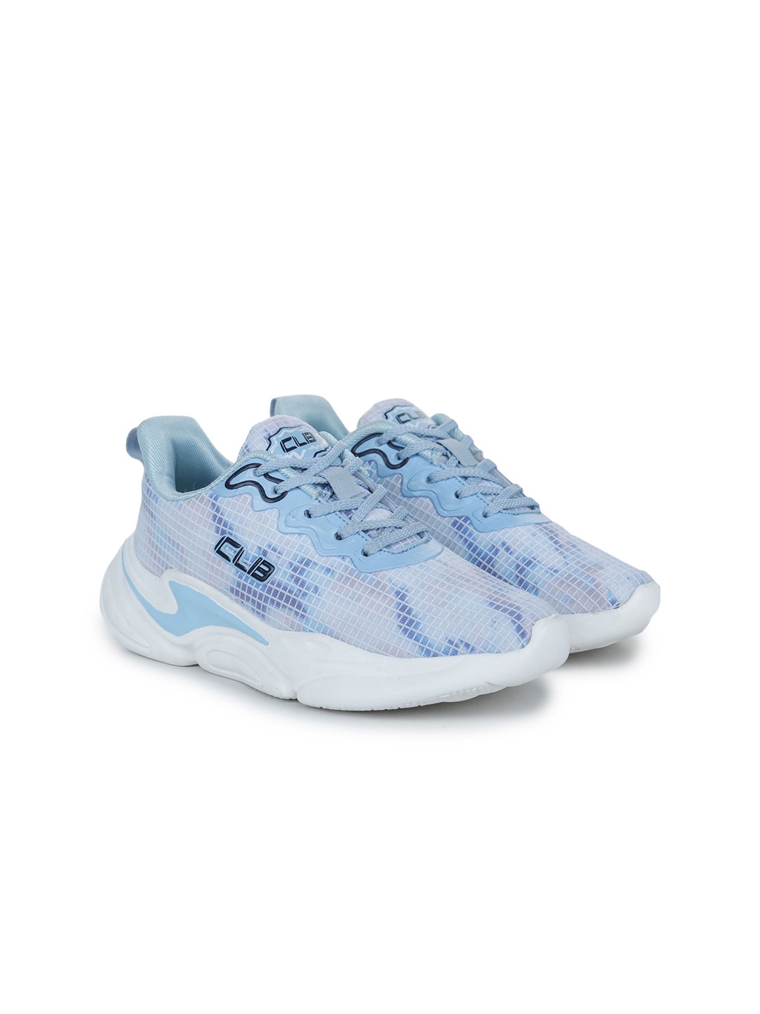

Columbus Women Woven Design Lace-Ups Casual Sneakers, Blue