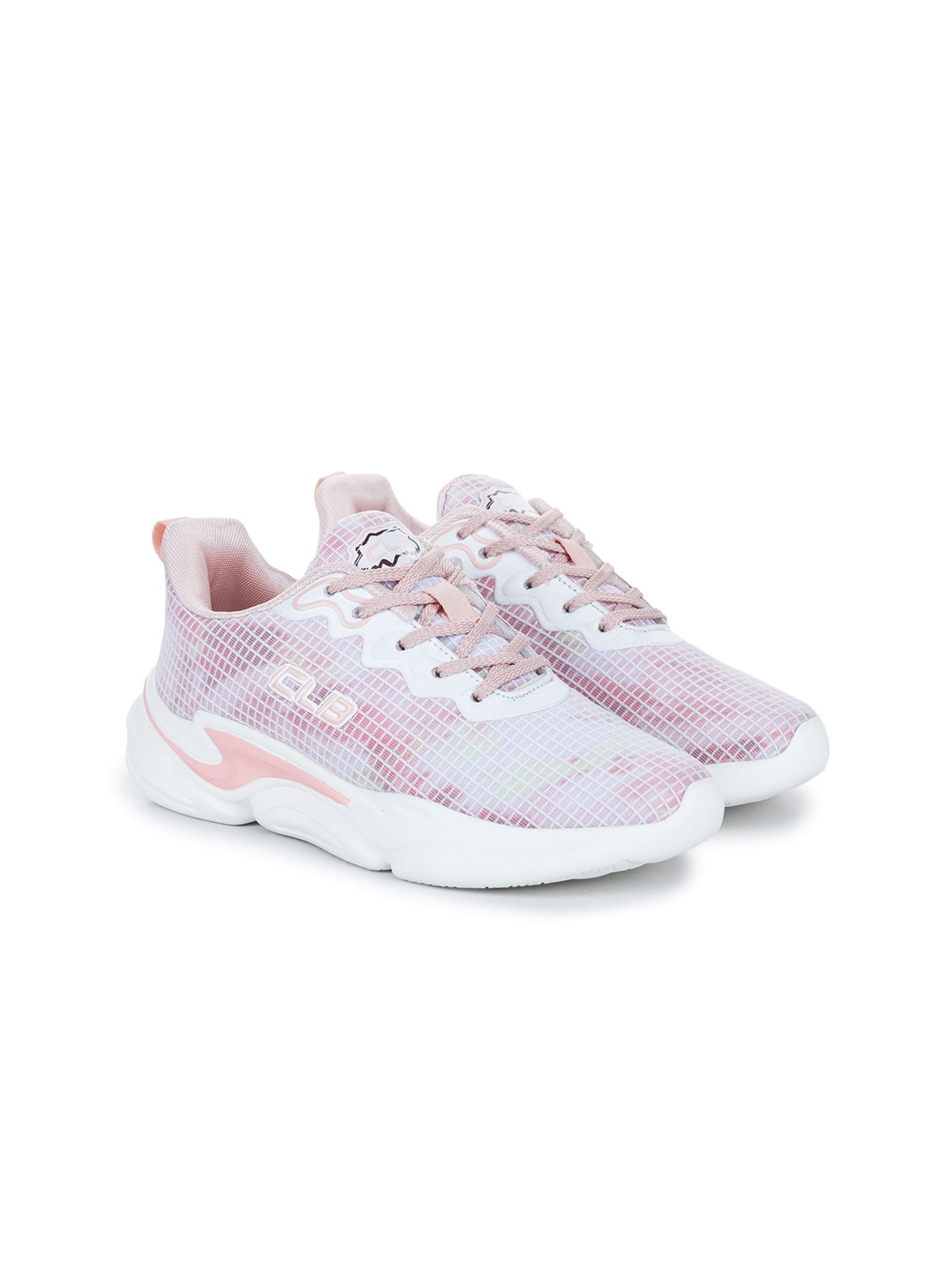 

Columbus Women Woven Design Lightweight Sneakers, Peach