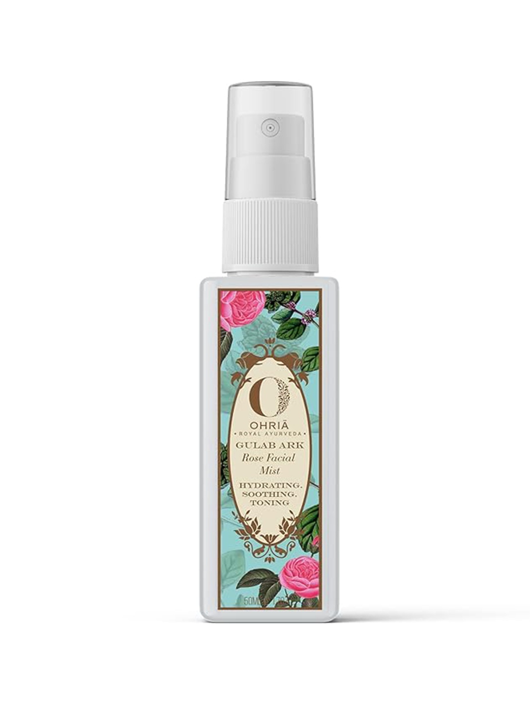 

Ohria Ayurveda Gulab Ark Rose Facial Mist For Soothing, Hydrating & Toning - 50ml, White