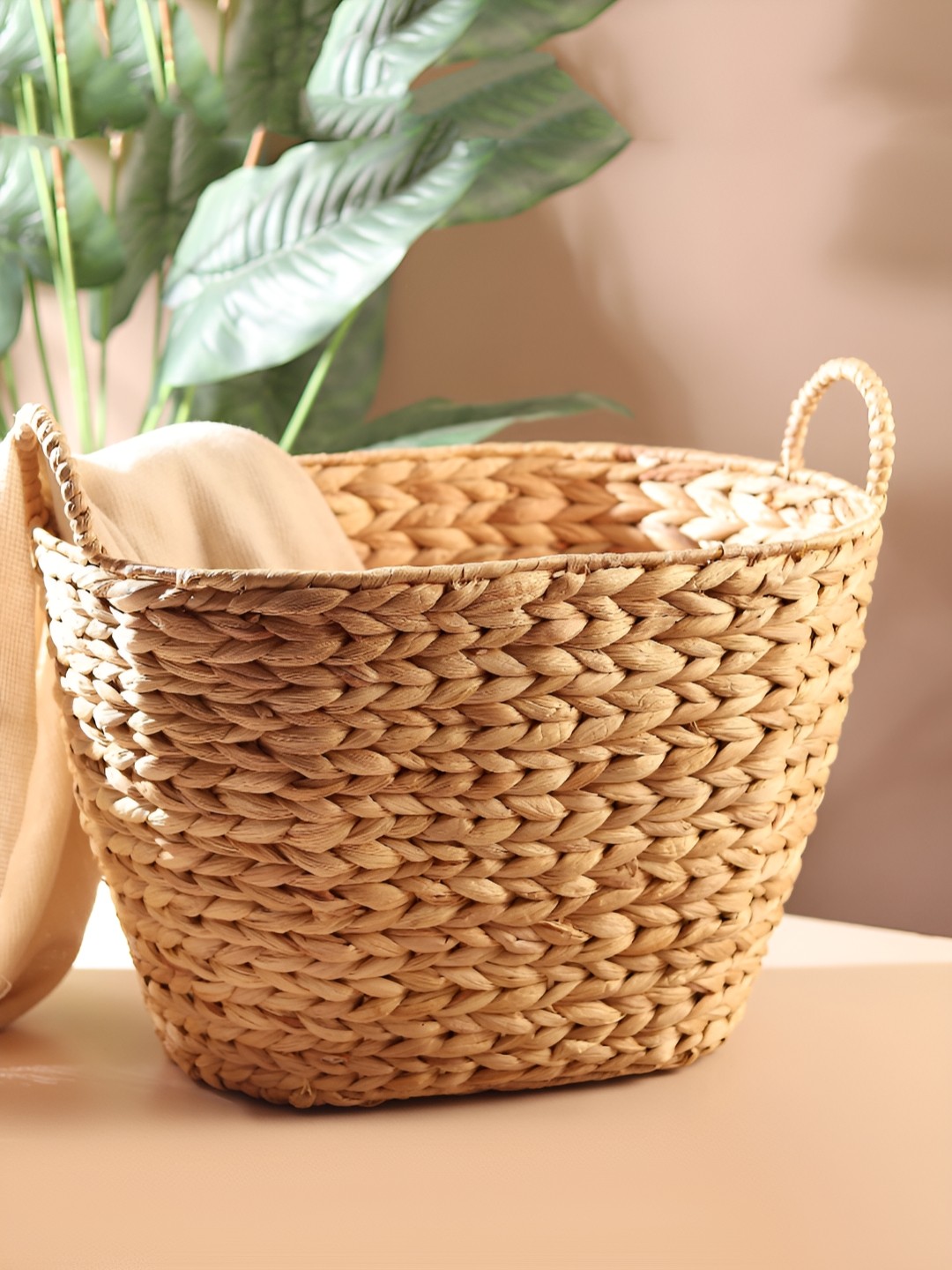 

HABERE INDIA Beige Self Design Reusable Multi-Utility Organiser