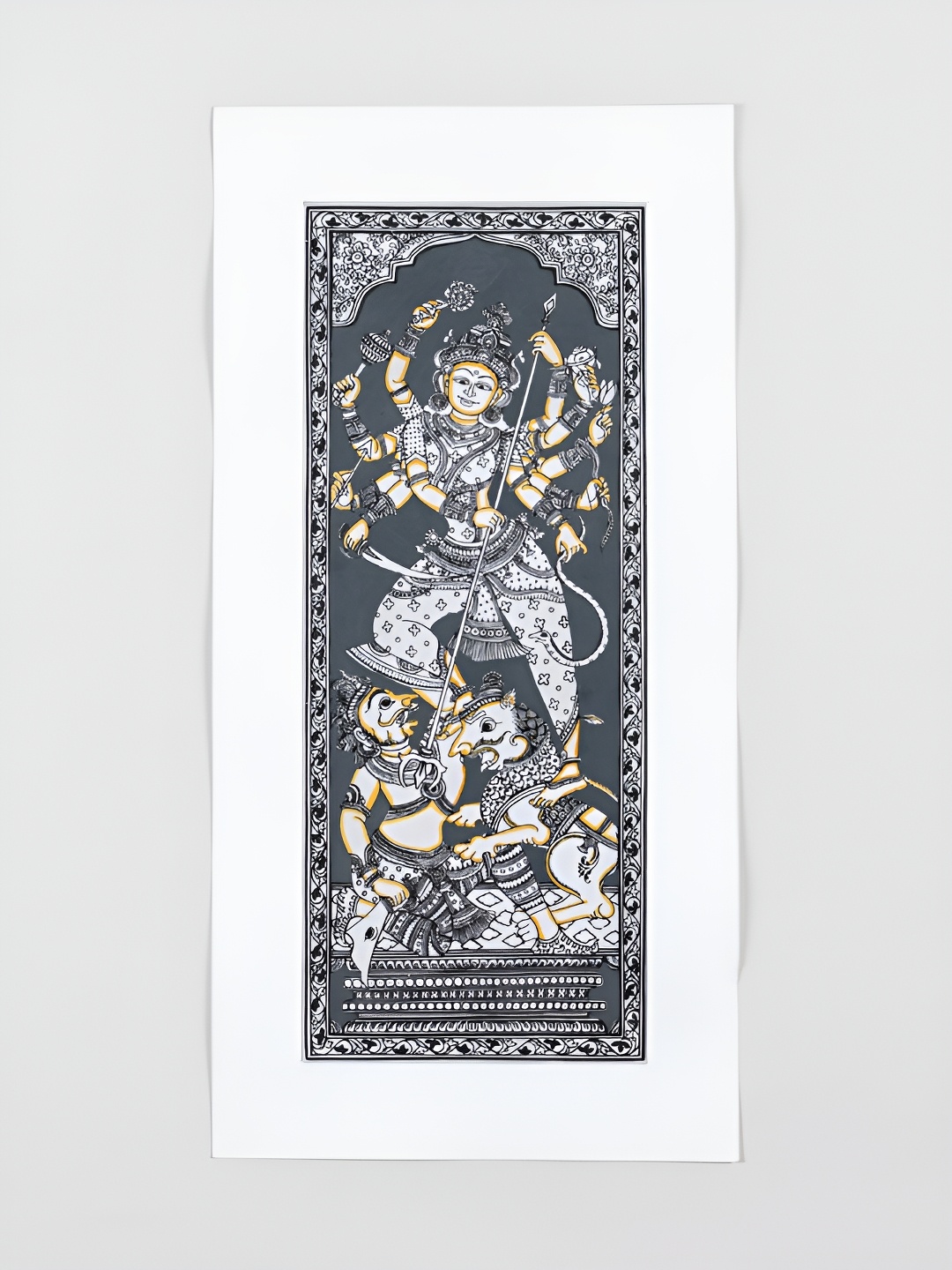 

Eyaas White And Grey Religious Printed Canvas Wall Paintings