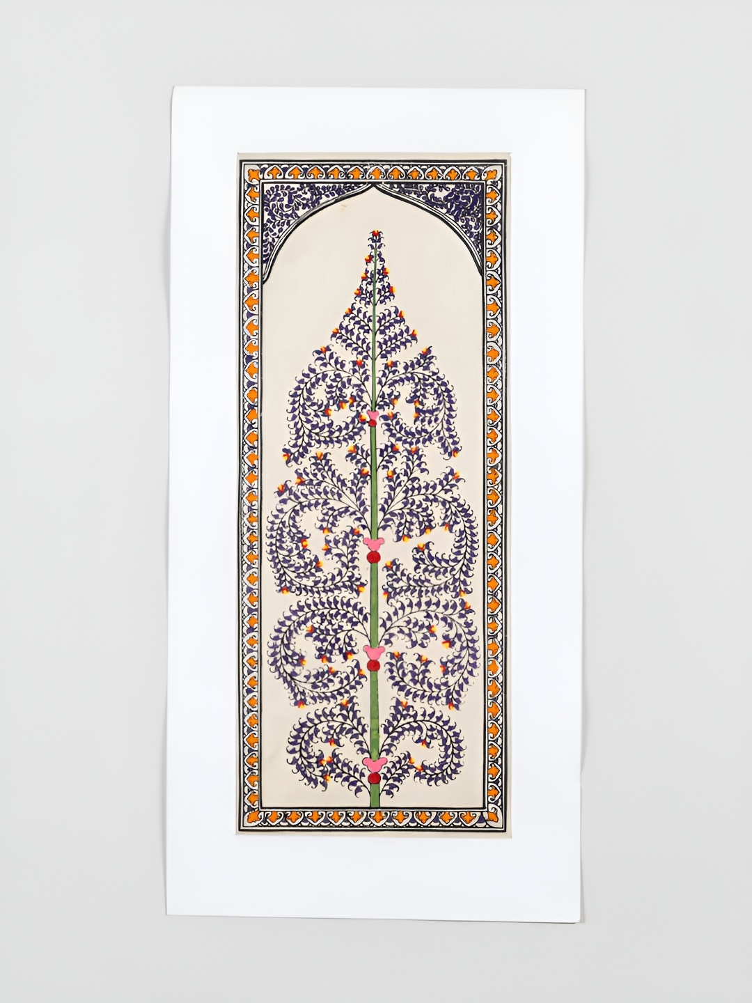 

Eyaas Navy Blue And Beige Floral And Botanical Printed Canvas Wall Paintings
