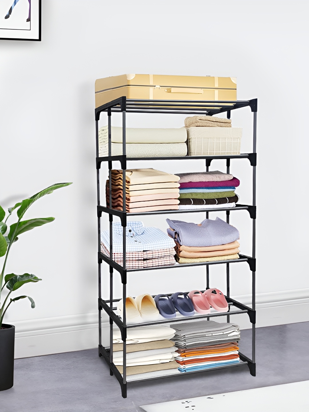 

Urban Choice Black 6 Tier Shelf Racks