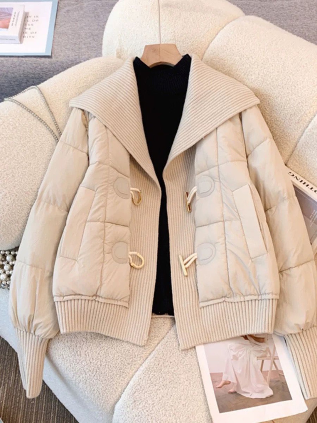 

Alamode By Akanksha Women Beige Oliver Warm Padded Jacket