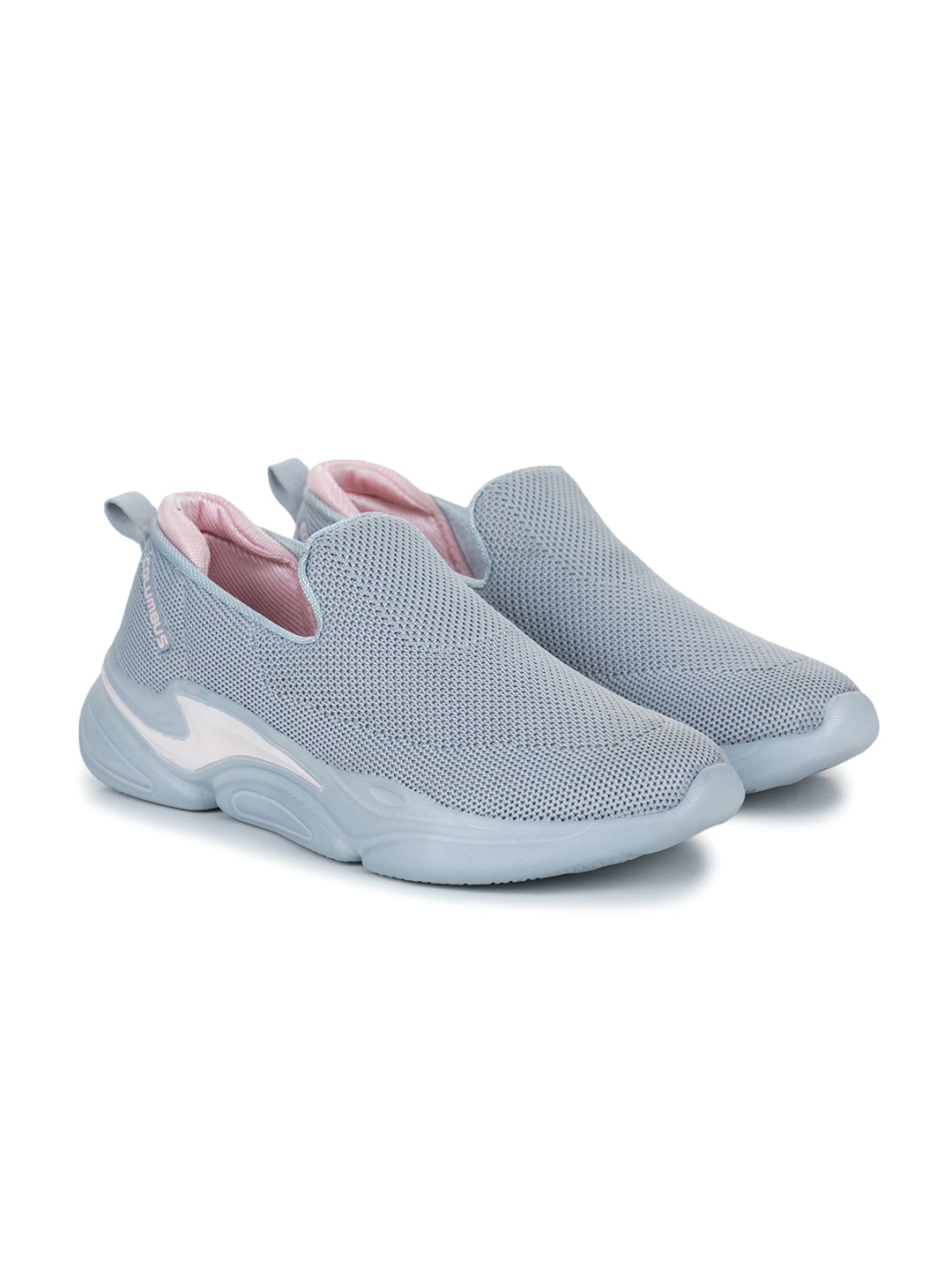 

Columbus Men Woven Design Slip-On Sneakers, Grey