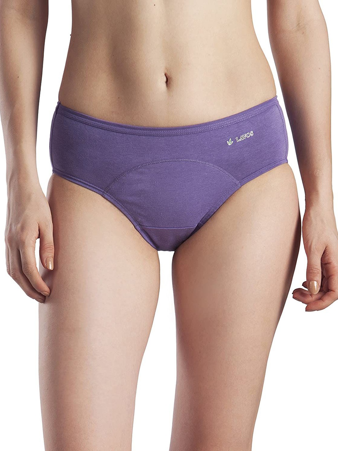 

LAVOS Mid-Rise Leak Proof Reusable Period Panty LAVOS1005LAVENDER-S, Lavender