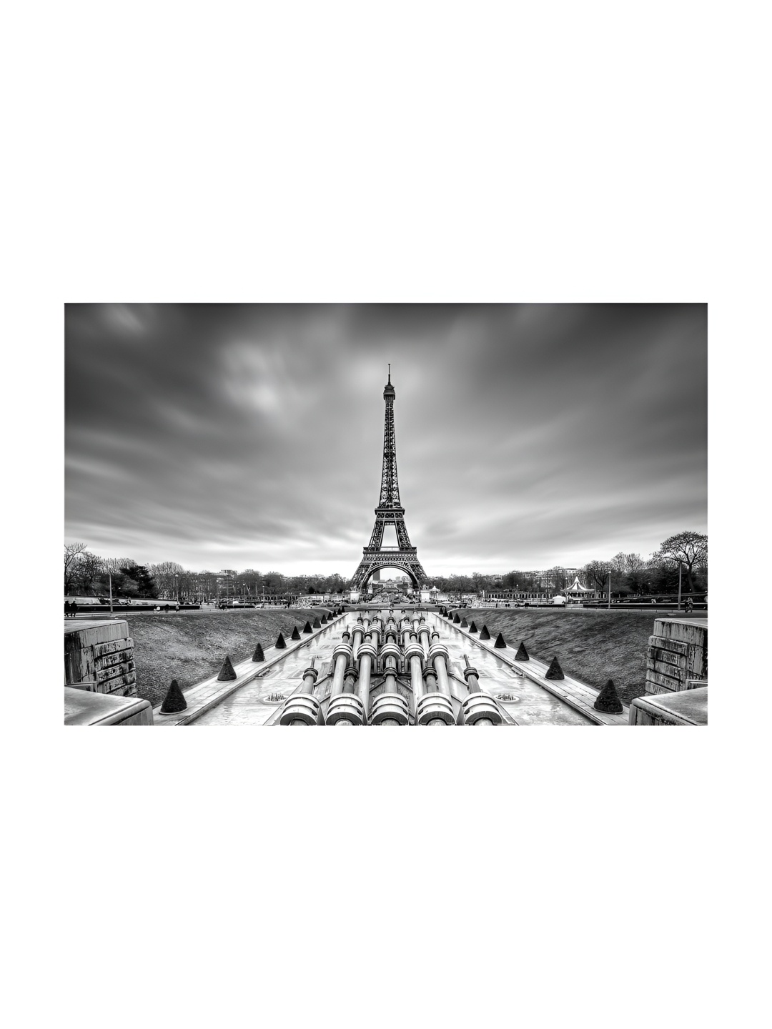

Inephos Grey And Black 1 Piece Printed Canvas Wall Art
