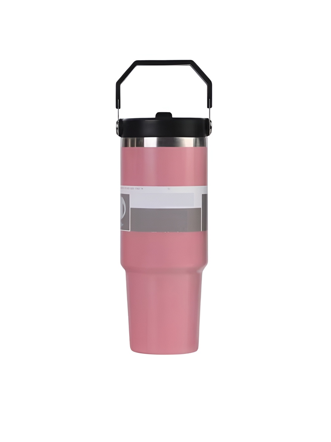

HomeCloud Pink & Silver-Toned Stainless Steel Smart Vacuum Tumbler Bottle 1L
