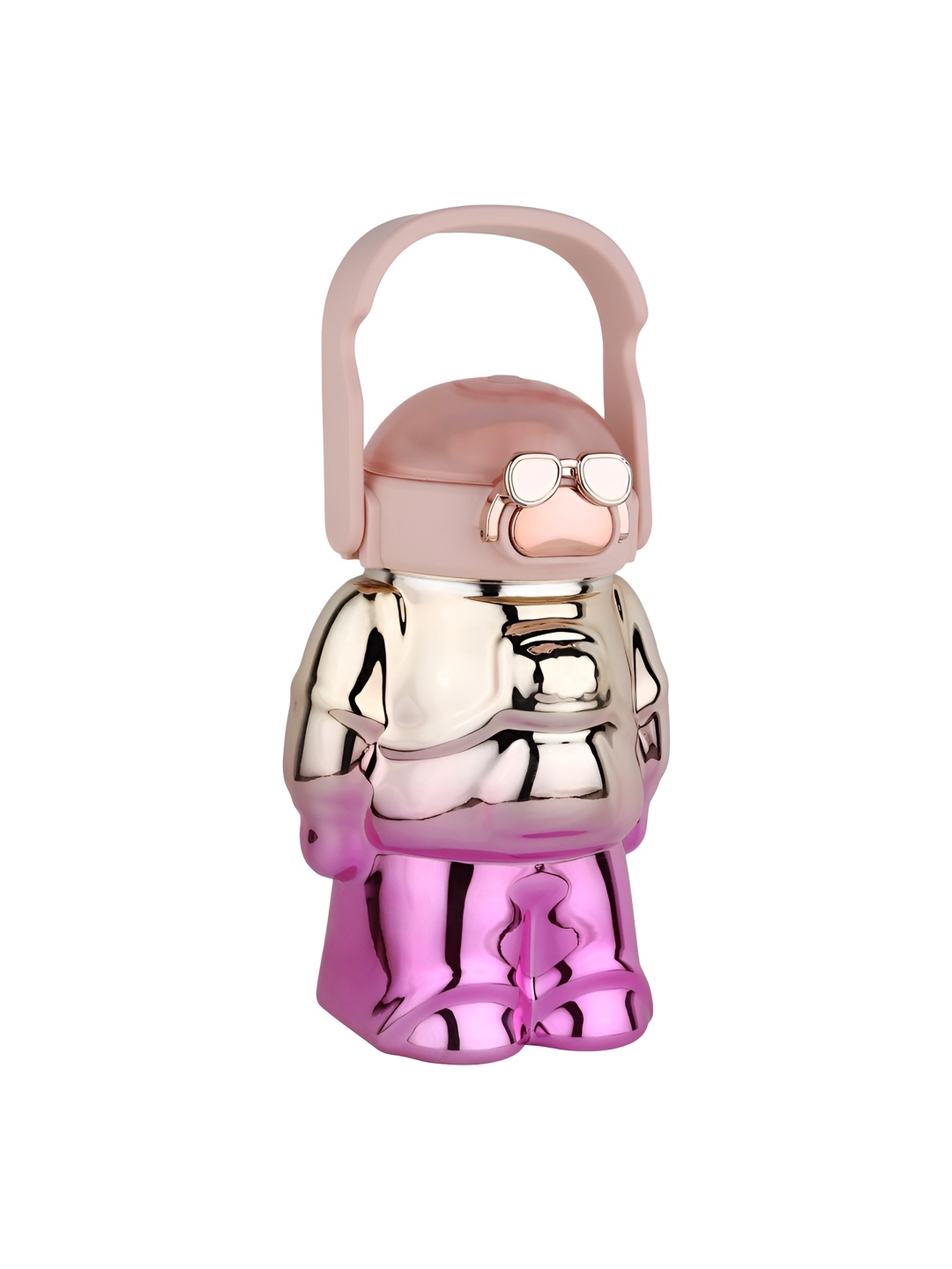 

HomeCloud Pink & Gold-Toned 2 Pieces Colourblocked Water Bottles