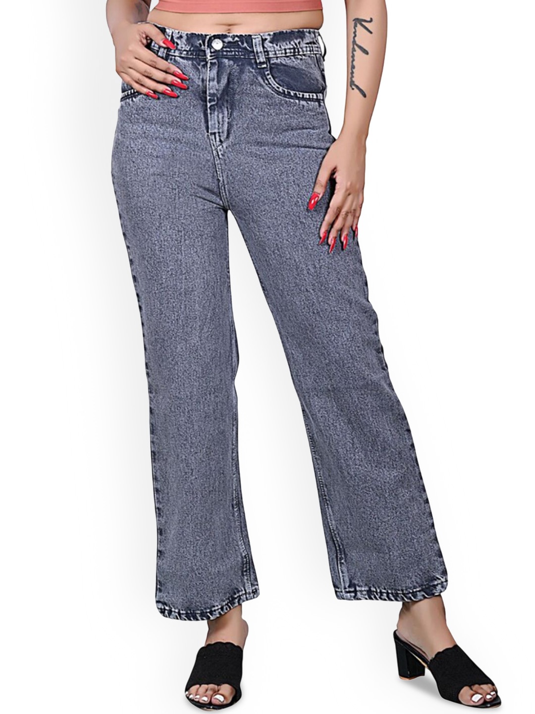 

NEON-9 Girls Relaxed Fit Jeans, Grey