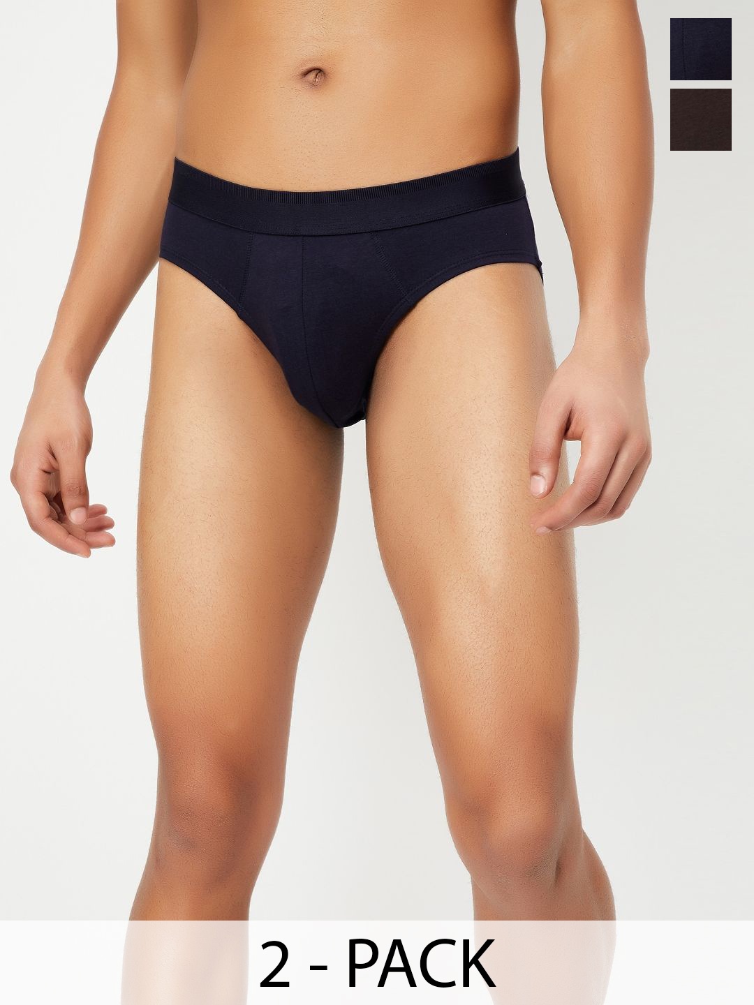 

max Pack Of 2 Mid Rise Briefs1000014462494, Navy blue