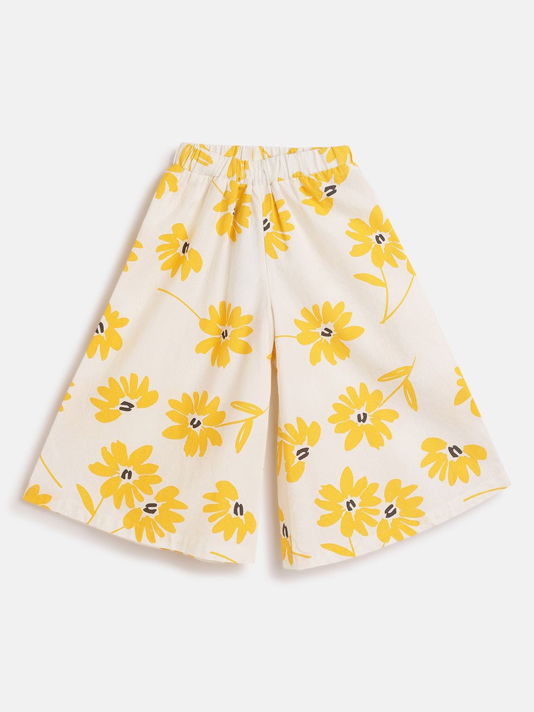 

Chicco Girls Floral Printed Relaxed Trousers, White