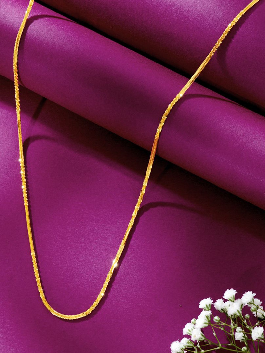 

P N GADGIL JEWELLERS Harmonious Alliance Unisex 22 Kt Gold Chain With S-Hook