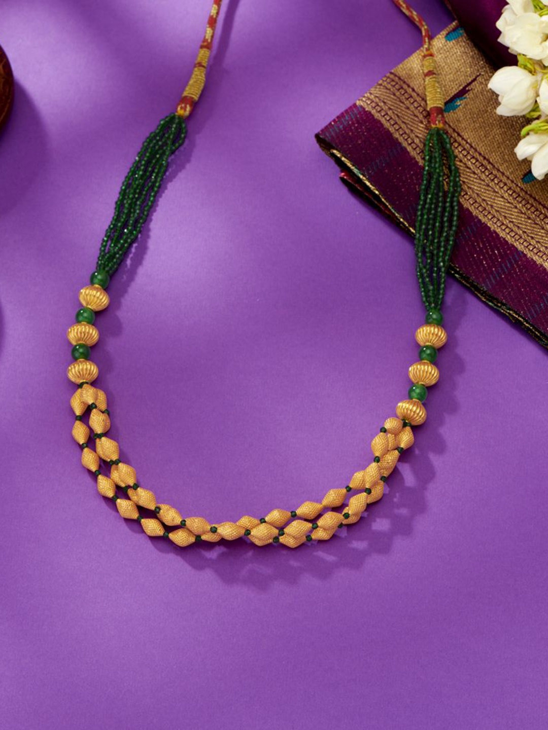 

P N GADGIL JEWELLERS Woman Nayantara 22 Kt Gold Thushi Necklace 3.28gm, Yellow
