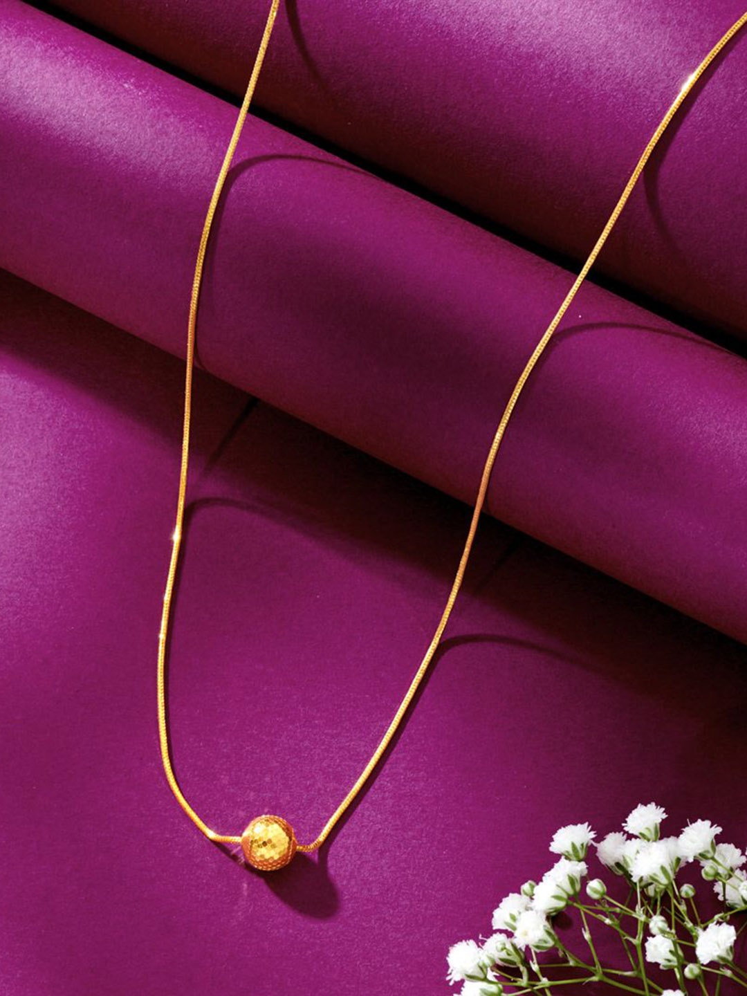 

P N GADGIL JEWELLERS Harmonious Alliance Unisex 22 Kt Gold Chain With S-Hook, Yellow