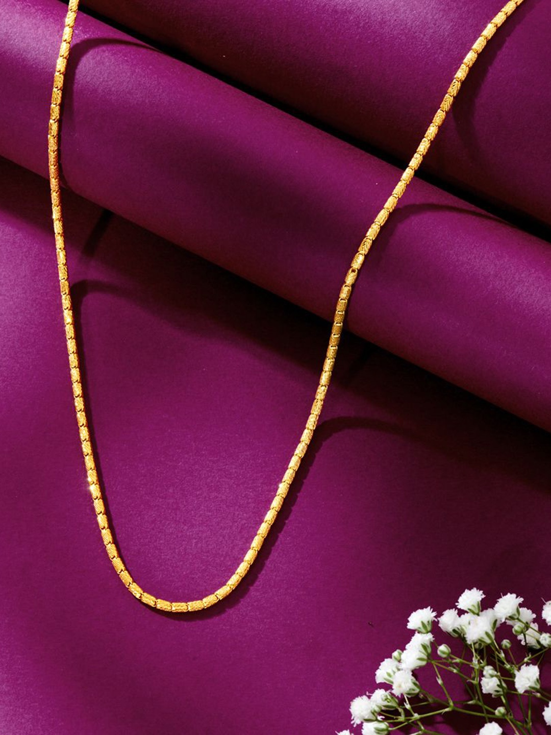 

P N GADGIL JEWELLERS Unisex Nebula Link 22 Kt Gold Chain 7.92 gm, Yellow