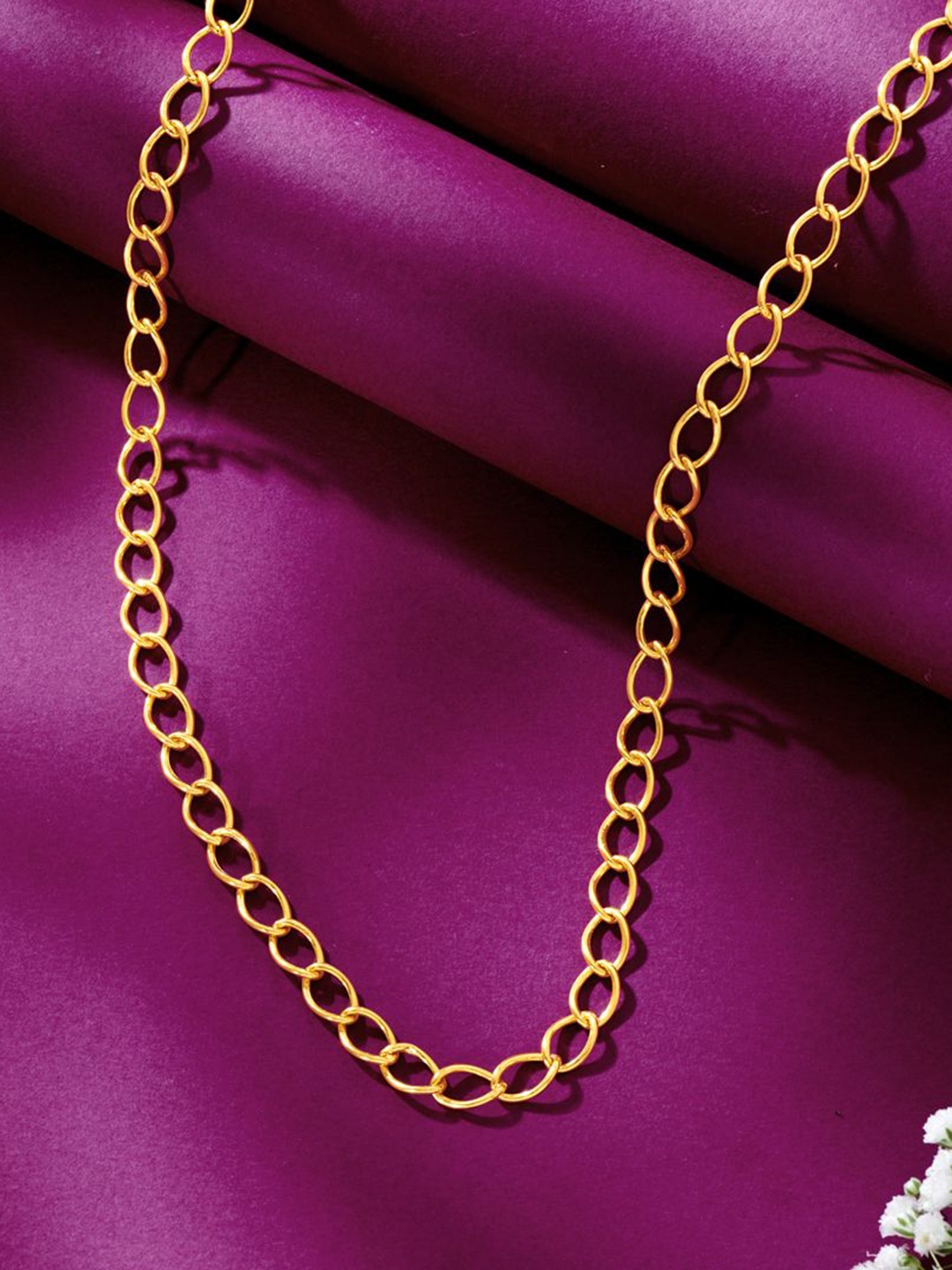 

P N GADGIL JEWELLERS Unisex Swarna Dhara 22 Kt Gold Chain 8.18gm, Yellow