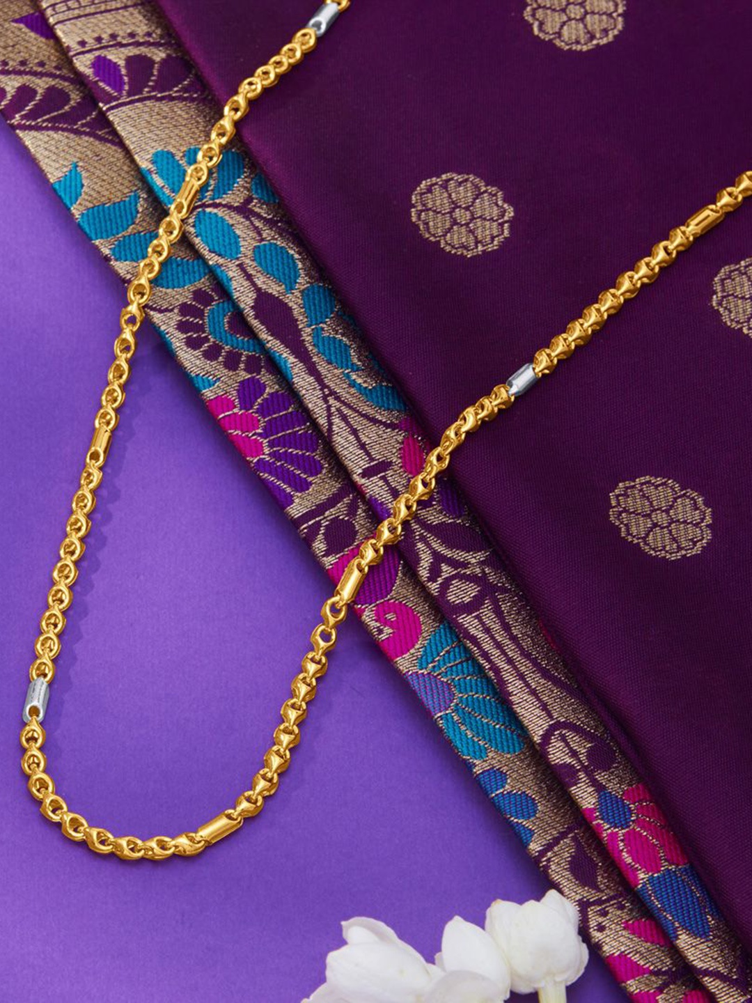 

P N GADGIL JEWELLERS Unisex 22 Kt Inspired Simplicity Yellow Gold Chain 9.71g