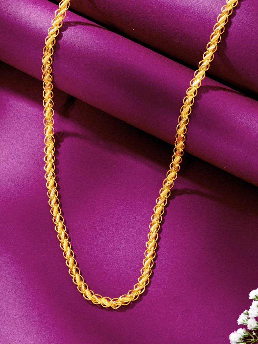 

P N GADGIL JEWELLERS Unisex Orion Loop 22 Kt Gold Chain 6.09gm