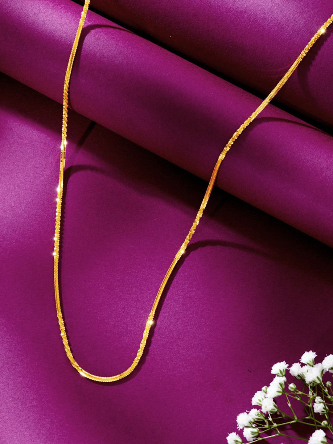 

P N GADGIL JEWELLERS Unisex Ornate Balance Gold Chain 6.14gm