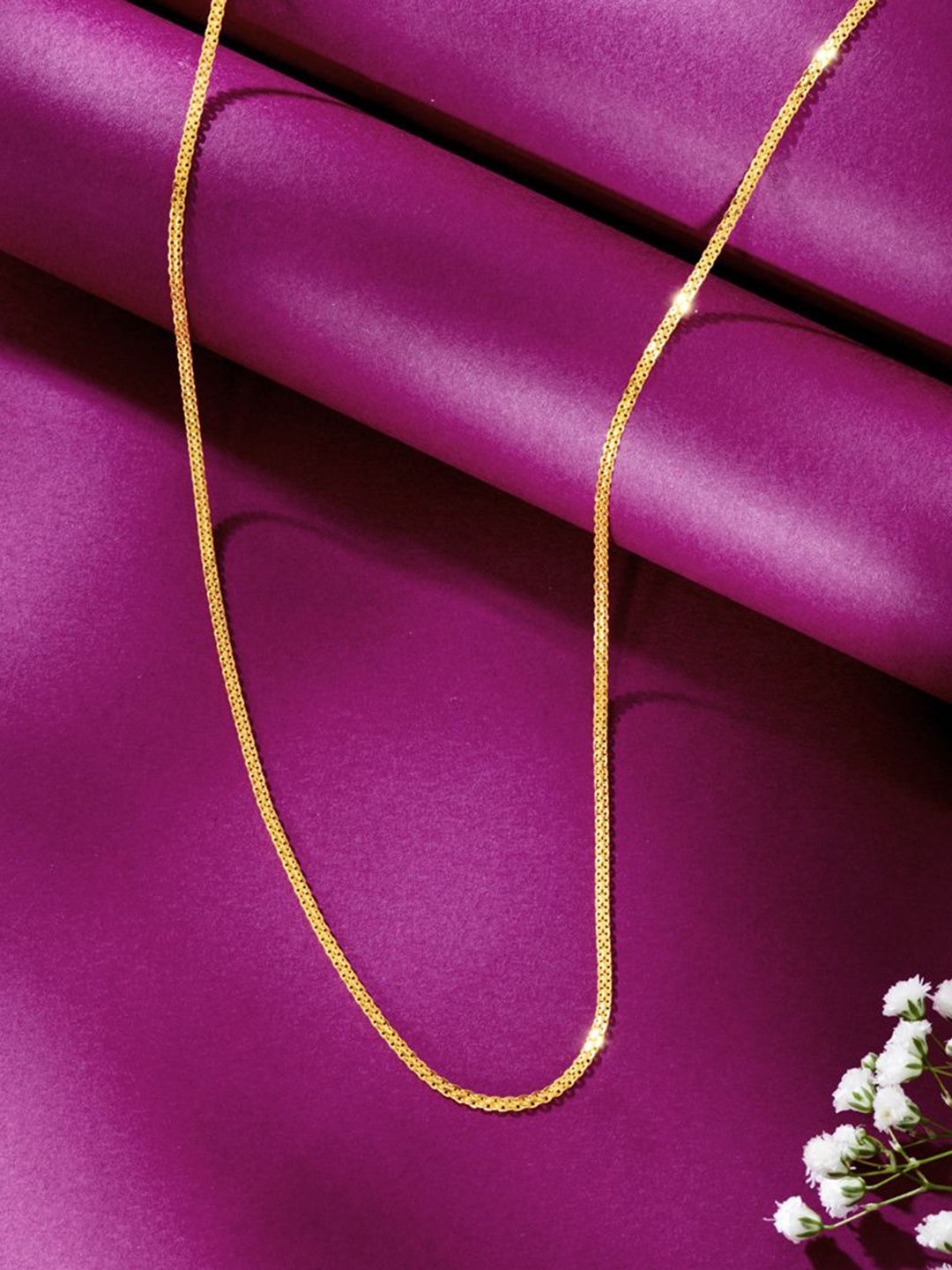 

P N GADGIL JEWELLERS Majestic Connection Unisex 22 Kt Gold Chain With S-Hook, Yellow