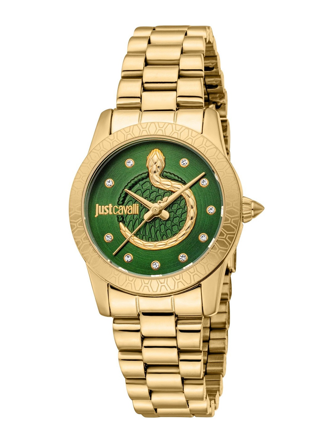 

Just Cavalli Women Embellished Dial Analogue Watch JC1L359M0065, Gold