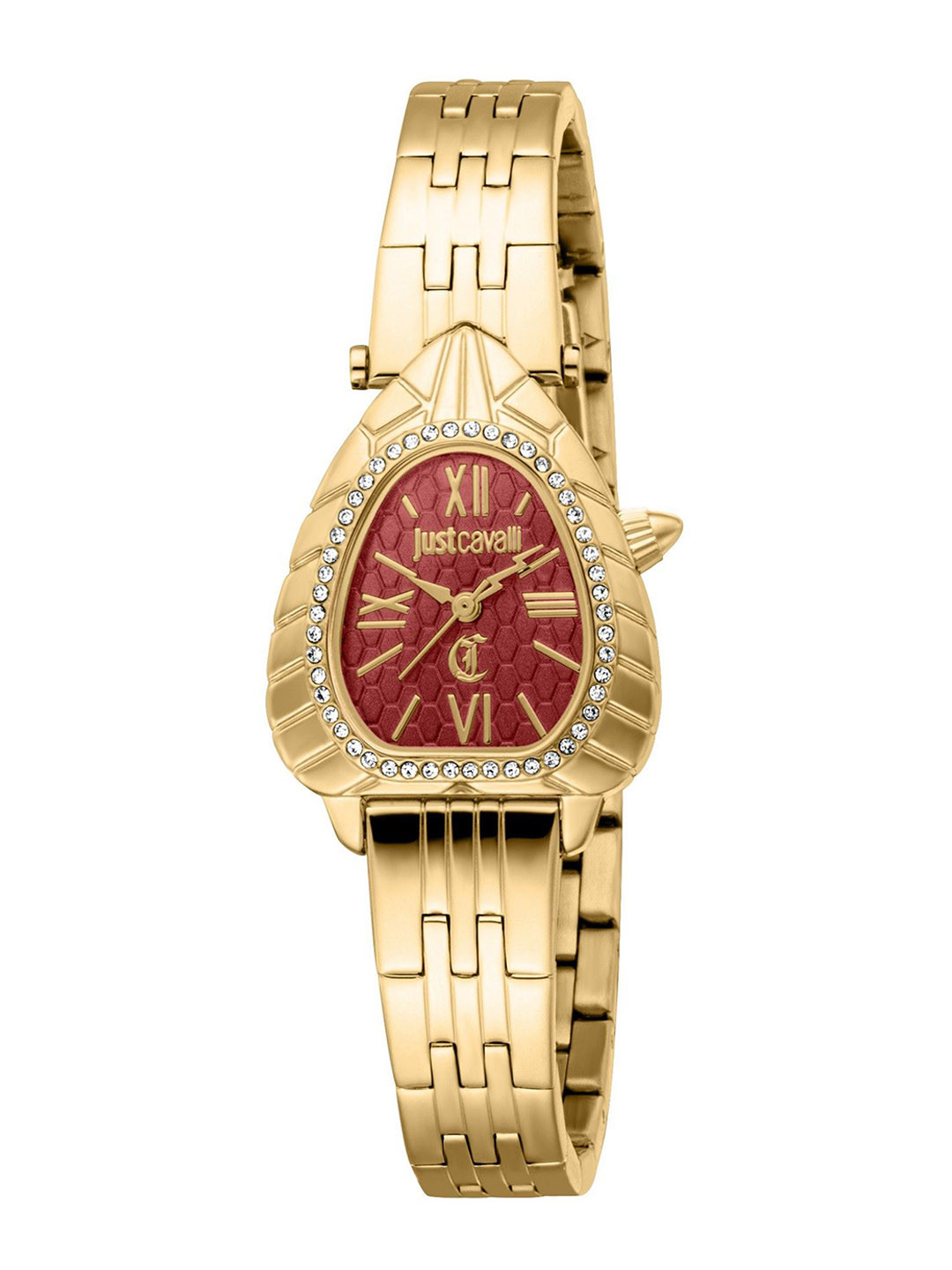 

Just Cavalli Women Dial & Stainless Steel Bracelet Style Straps Analogue Watch JC1L366M0065, Gold