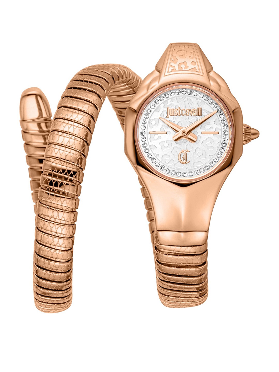 

Just Cavalli Women Stainless Steel Wrap Around Straps Analogue Watch JC1L354M0045, Rose gold