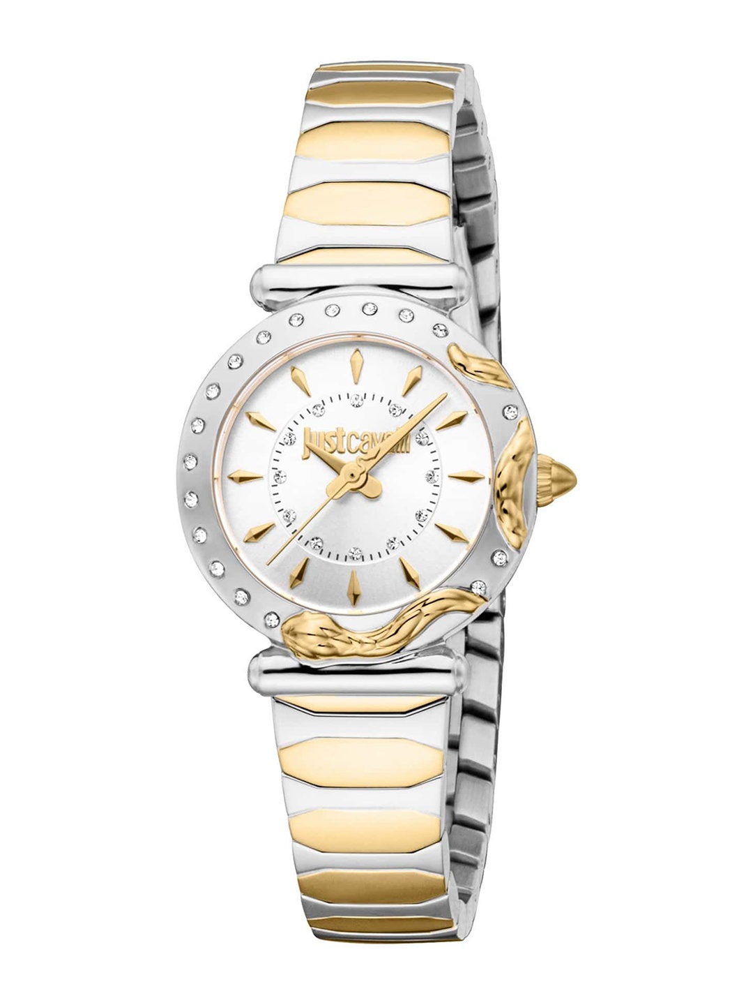 

Just Cavalli Women Dial & Stainless Steel Bracelet Style Straps Watch JC1L363M0065, White