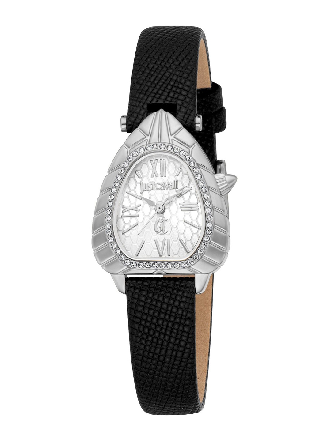 

Just Cavalli Women Printed Dial & Leather Straps Analogue Watch JC1L366L0015, Silver