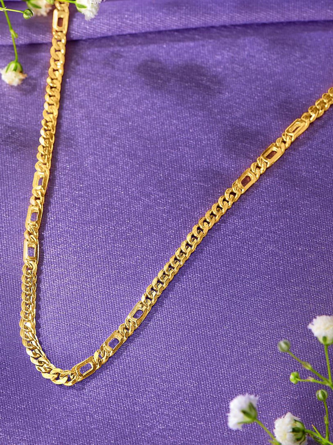 

P N GADGIL JEWELLERS Men Vintage 22 Kt Gold Chain 13.94gm, Yellow
