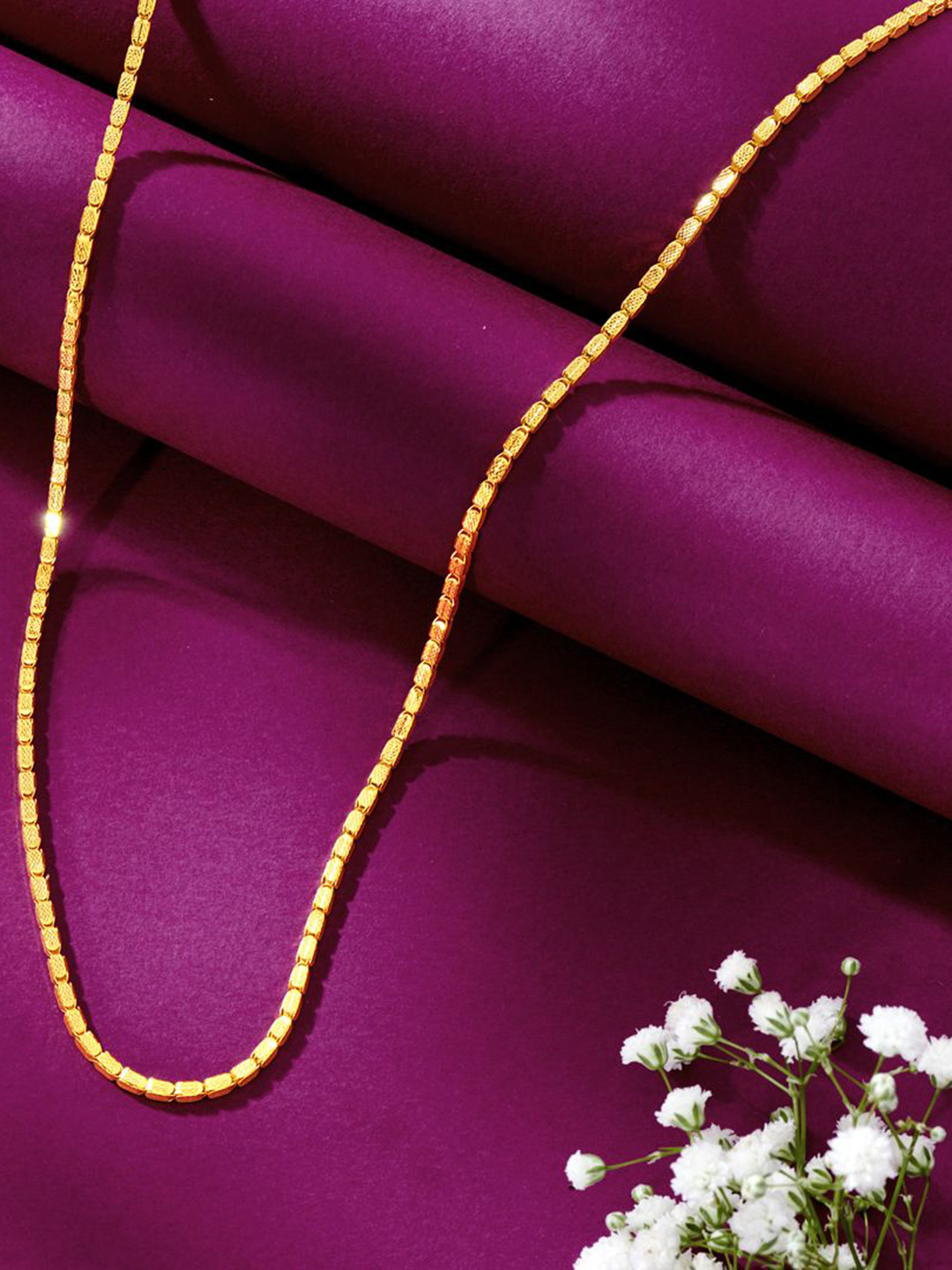 

P N GADGIL JEWELLERS Unisex 22 Kt Luxe Cascade Gold Chain-8.03g