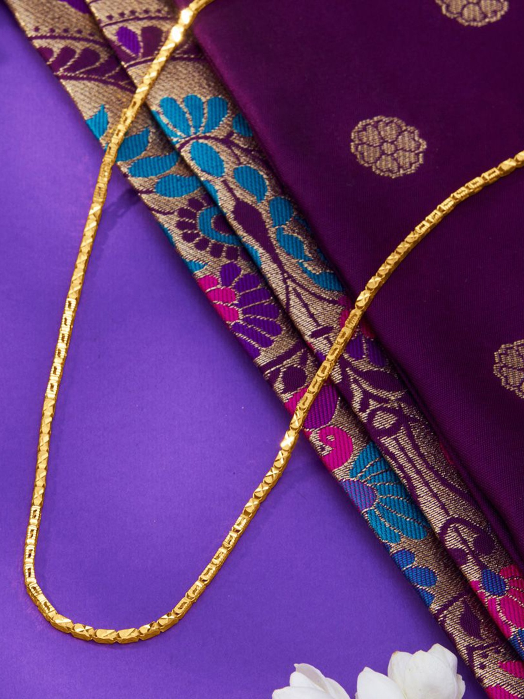 

P N GADGIL JEWELLERS Unisex Sleek Line 22Kt Yellow Gold Chain 10.98g