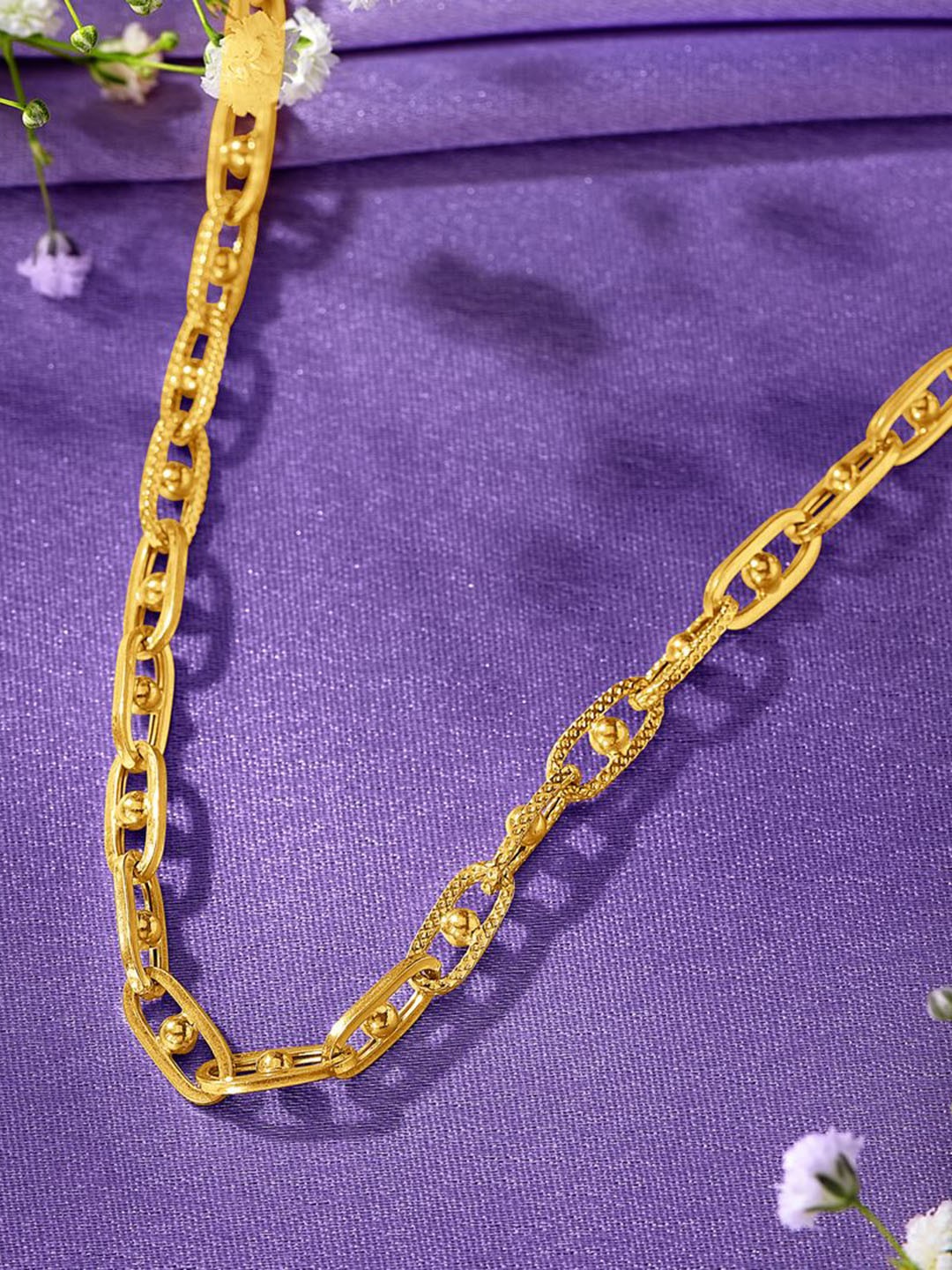 

P N GADGIL JEWELLERS Men Necklace Gold - 22 Kt, Yellow