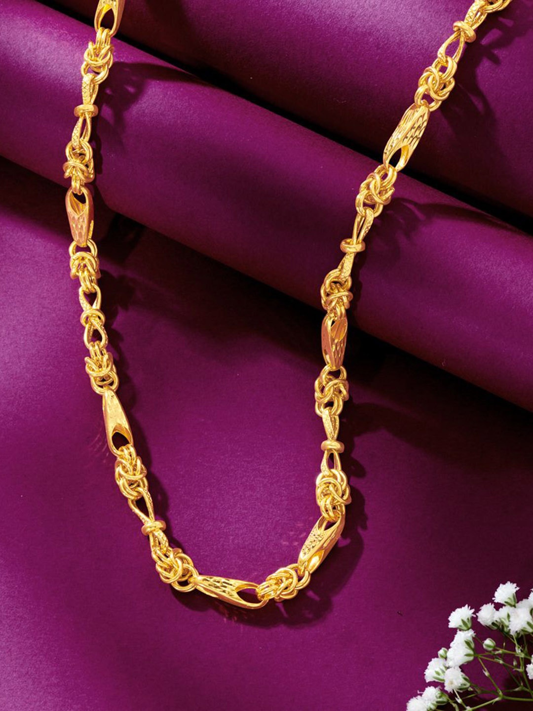 

P N GADGIL JEWELLERS Unisex Imperial Arch Gold Chain