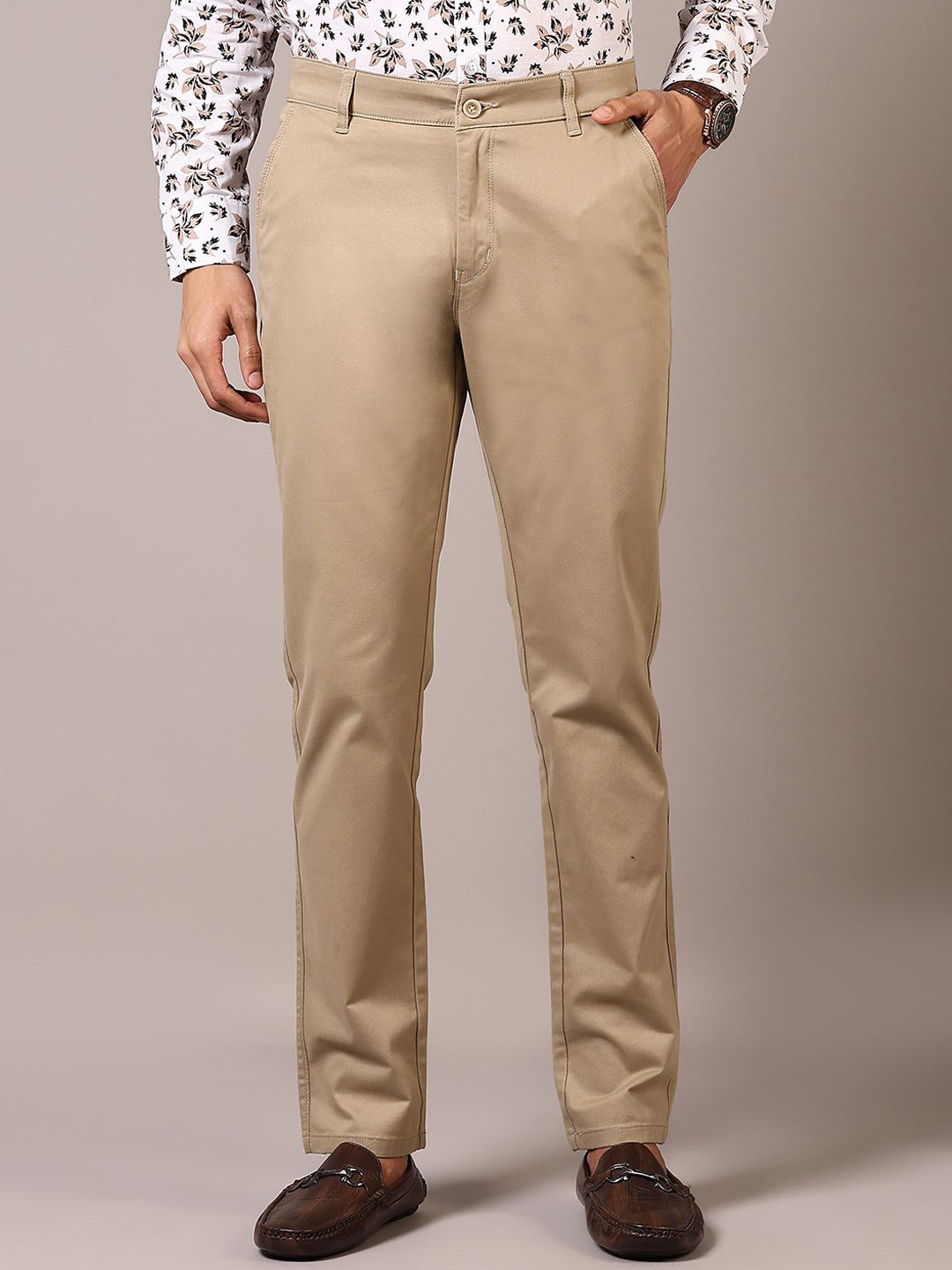 

V-Mart Men Chinos Trousers, Khaki