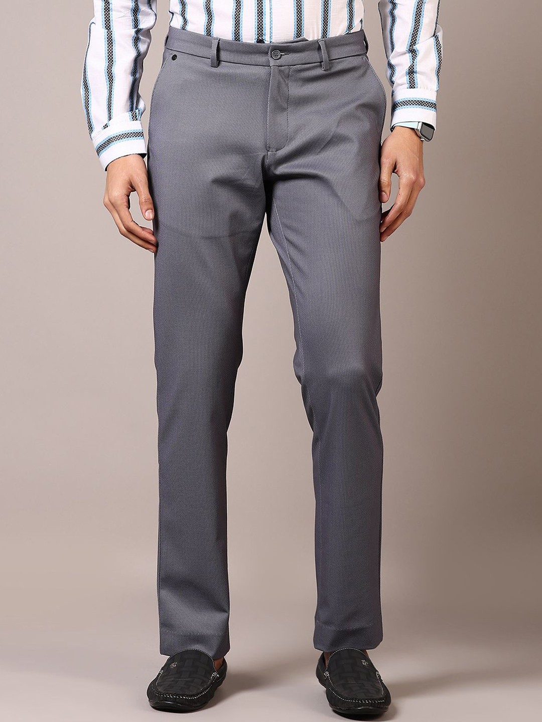 

V-Mart Men Chinos Trousers, Grey