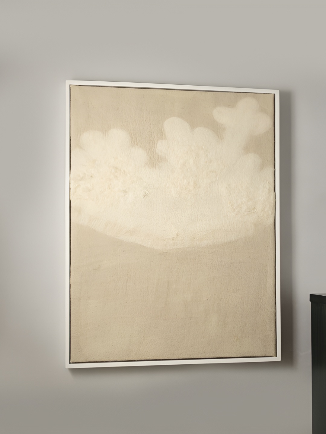 

NILAAY White And Beige 1 Piece Printed Wood Wall Art