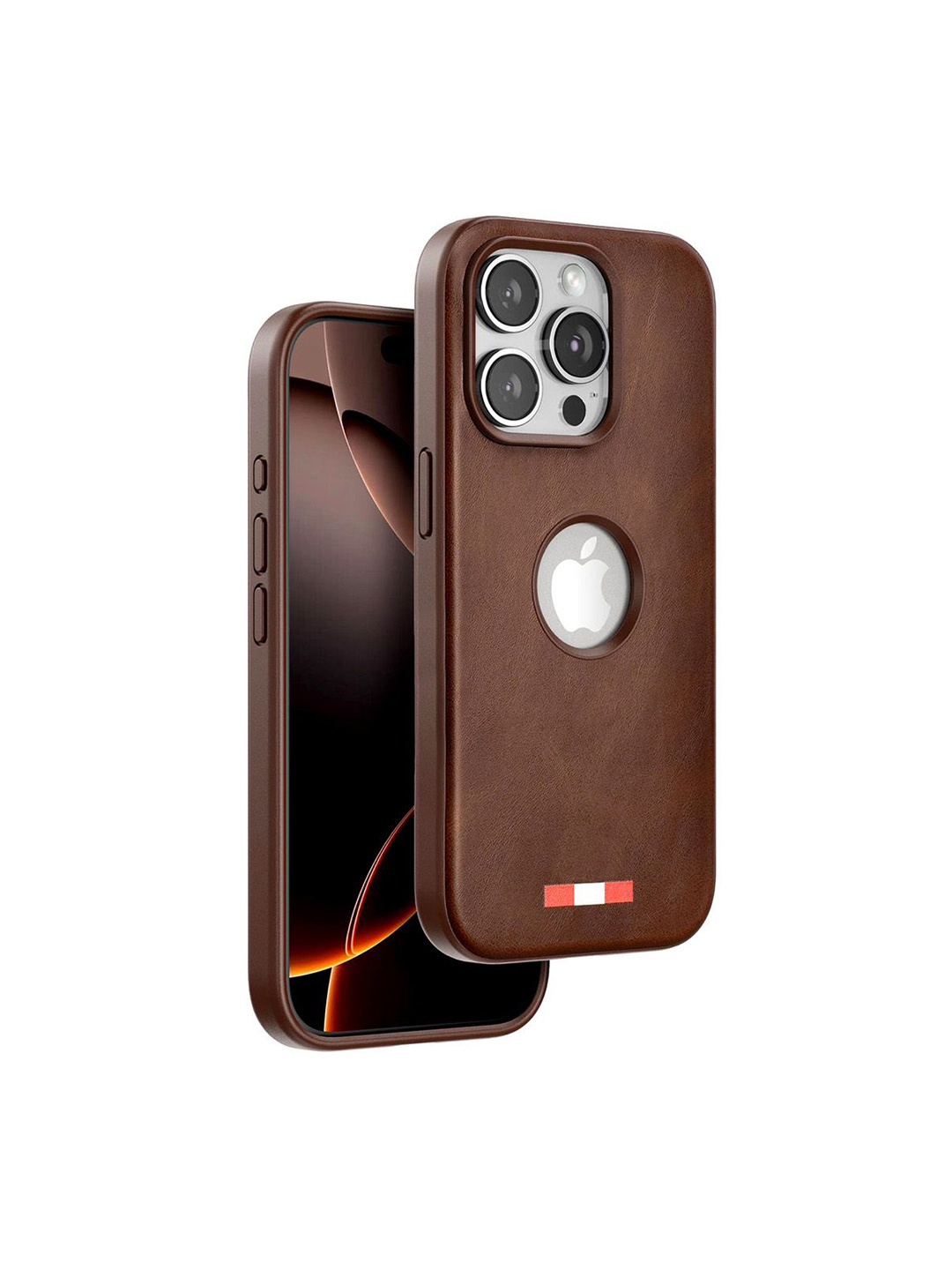 

TREEMODA Magsafe Leather iPhone 16 Pro Back Case, Brown