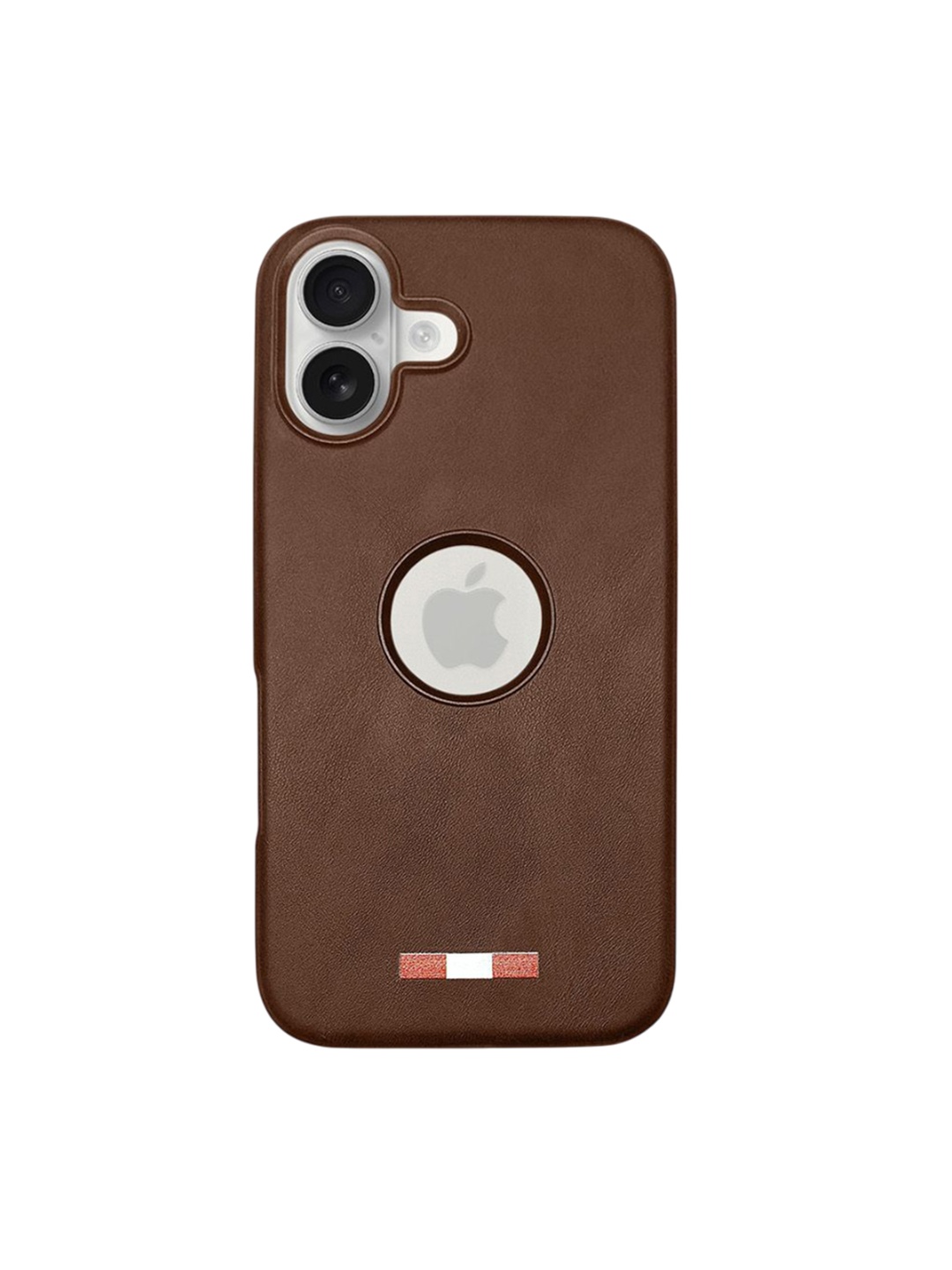 

TREEMODA Magsafe Leather Back iPhone 16 Back Case, Brown