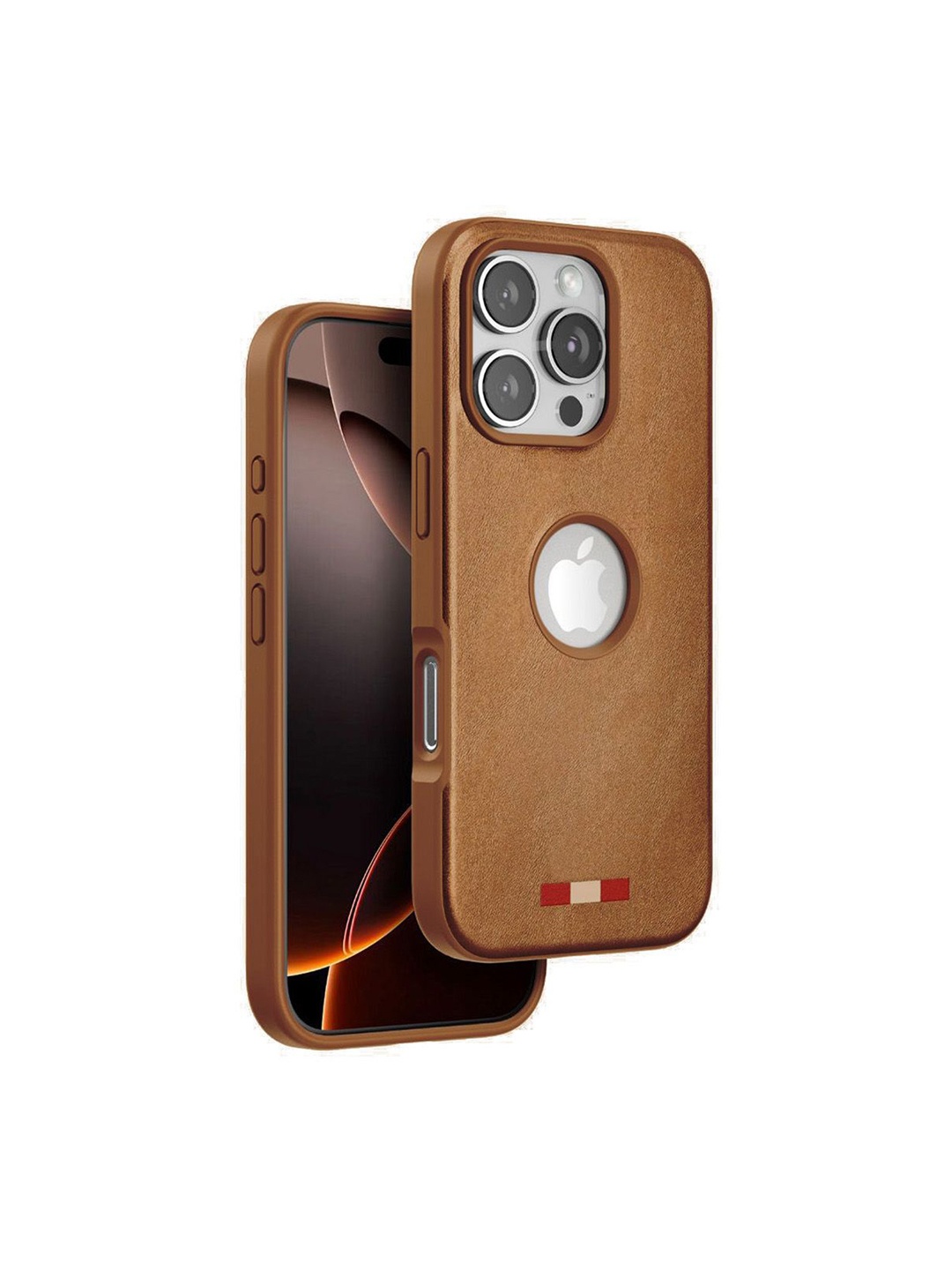 

TREEMODA Magsafe Leather iPhone 15 Pro Back Case, Beige