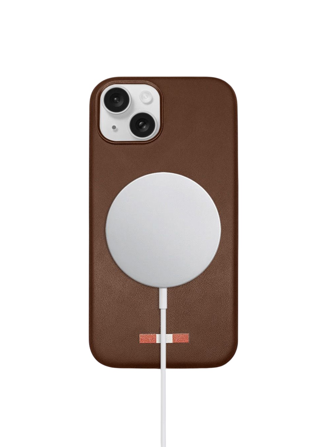 

TREEMODA Magsafe Leather Back iPhone 14 Back Case, Brown