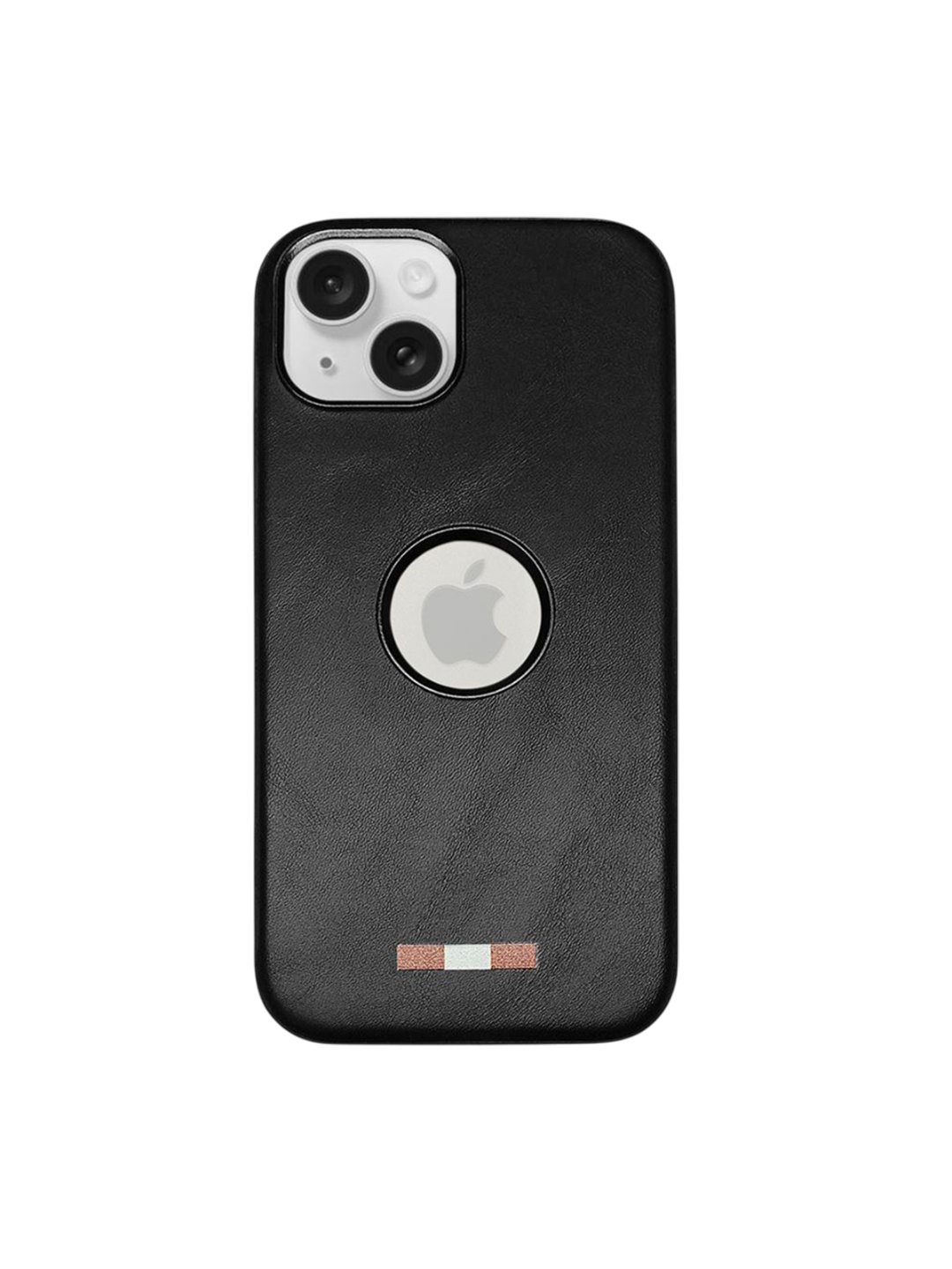 

TREEMODA Magsafe Leather iPhone 15 Plus Back Case, Black