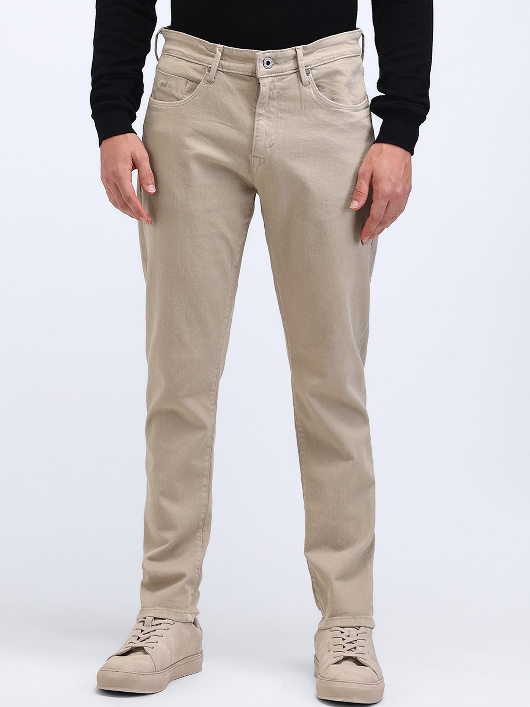 

Flying Machine Men Slim Fit Jeans, Beige