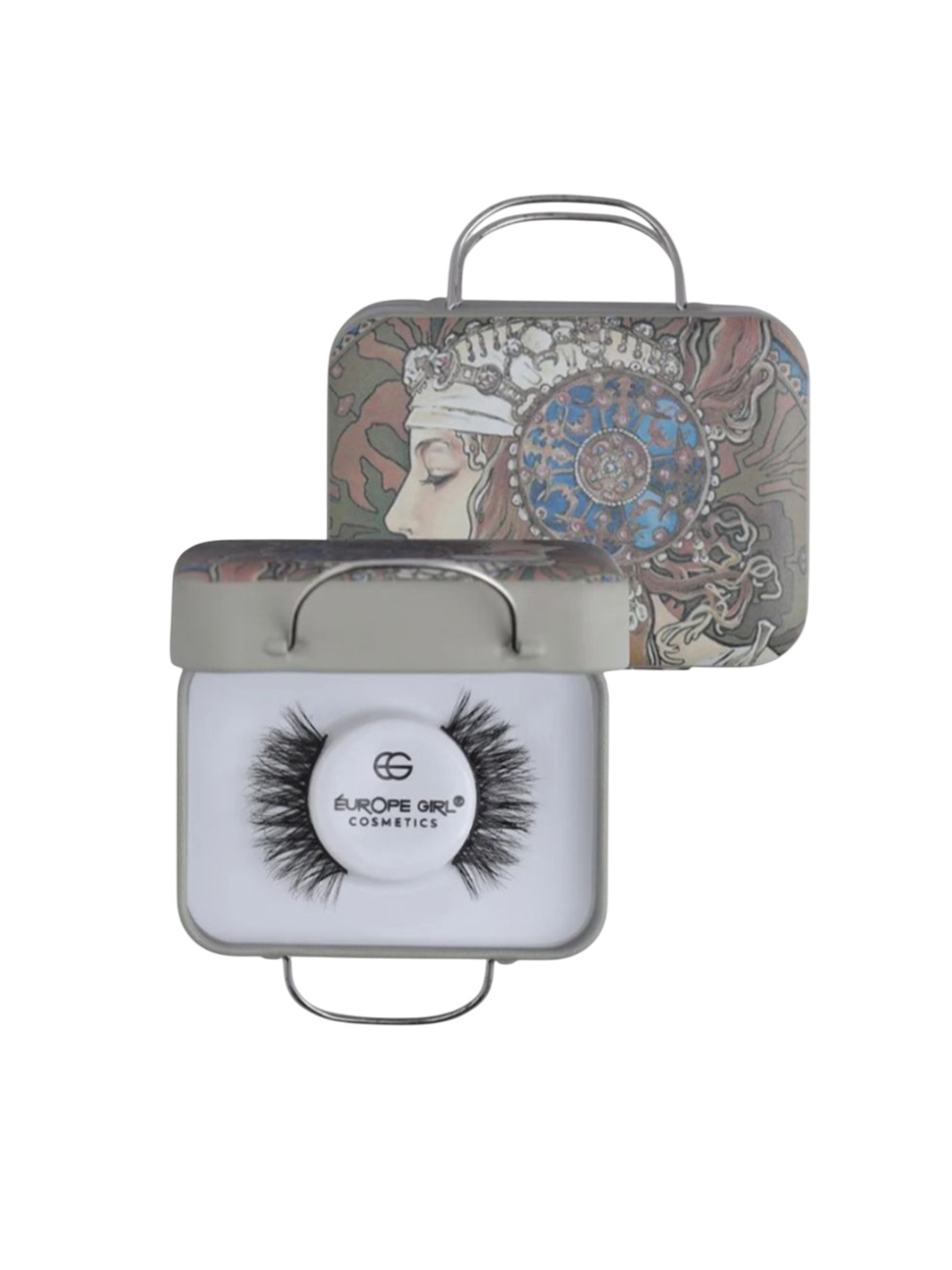 

EUROPE GIRL Clear Band Fluffy 3D Mink False Eyelashes -Samreen, Black