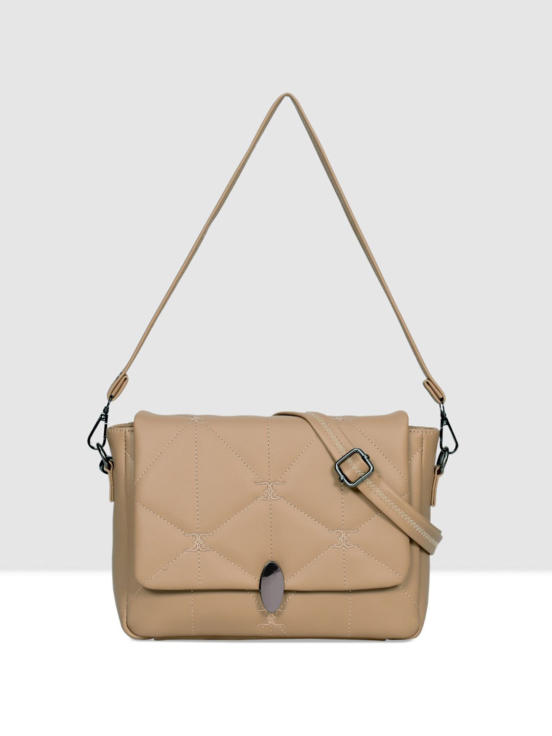 

ESBEDA PU Swagger Sling Bag, Beige