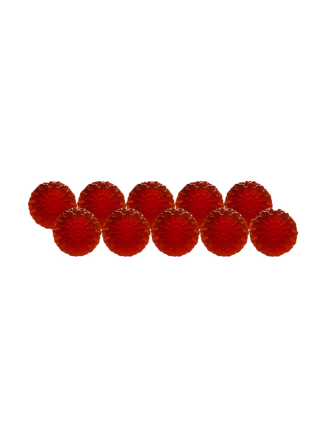 

GROOVY Set Of 10 Beet Root Bath Bar - 100 g Each, Red