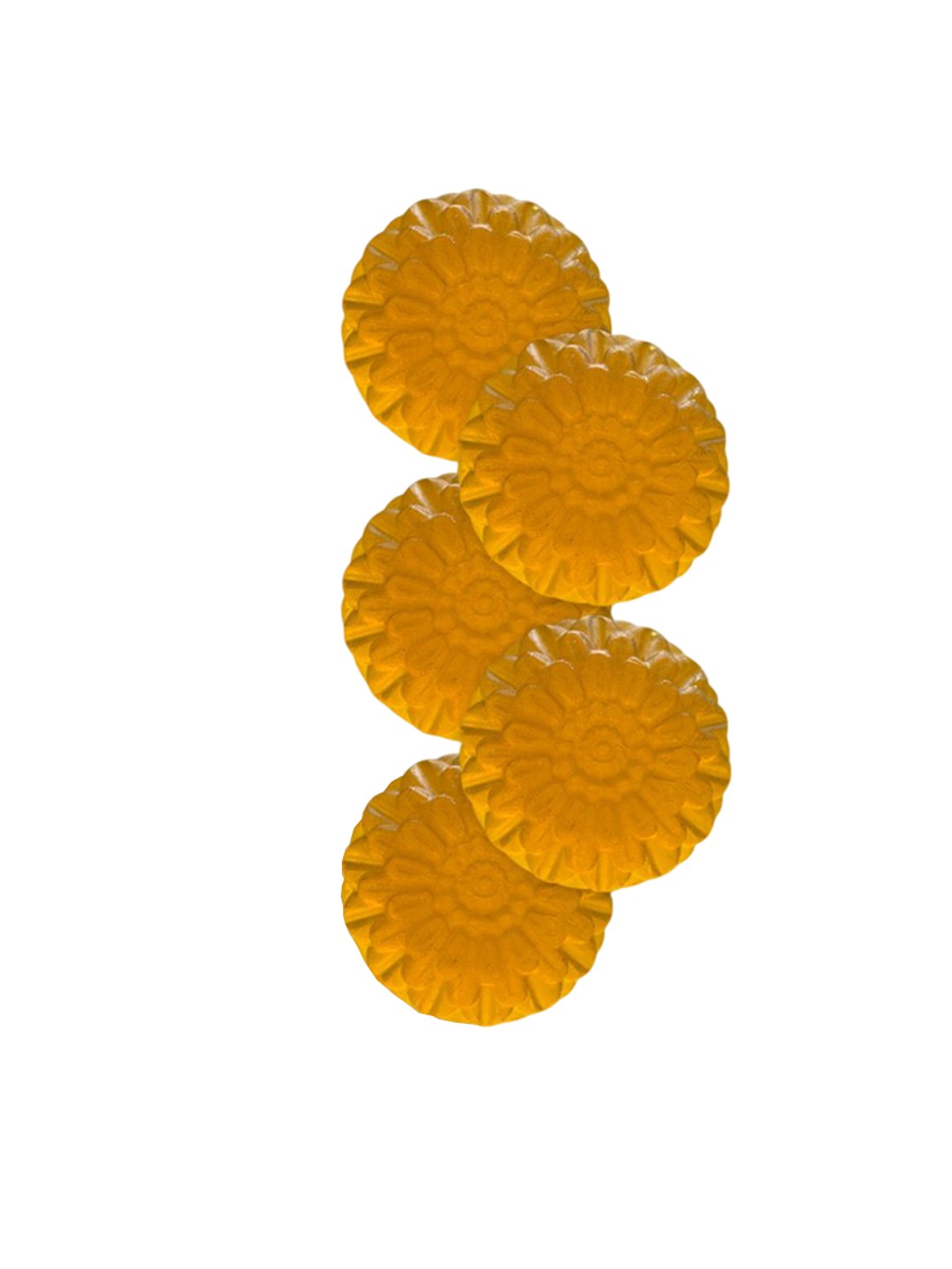 

GROOVY Set Of 5 Energizing Citrus Bath Soap - 100 g Each, Orange