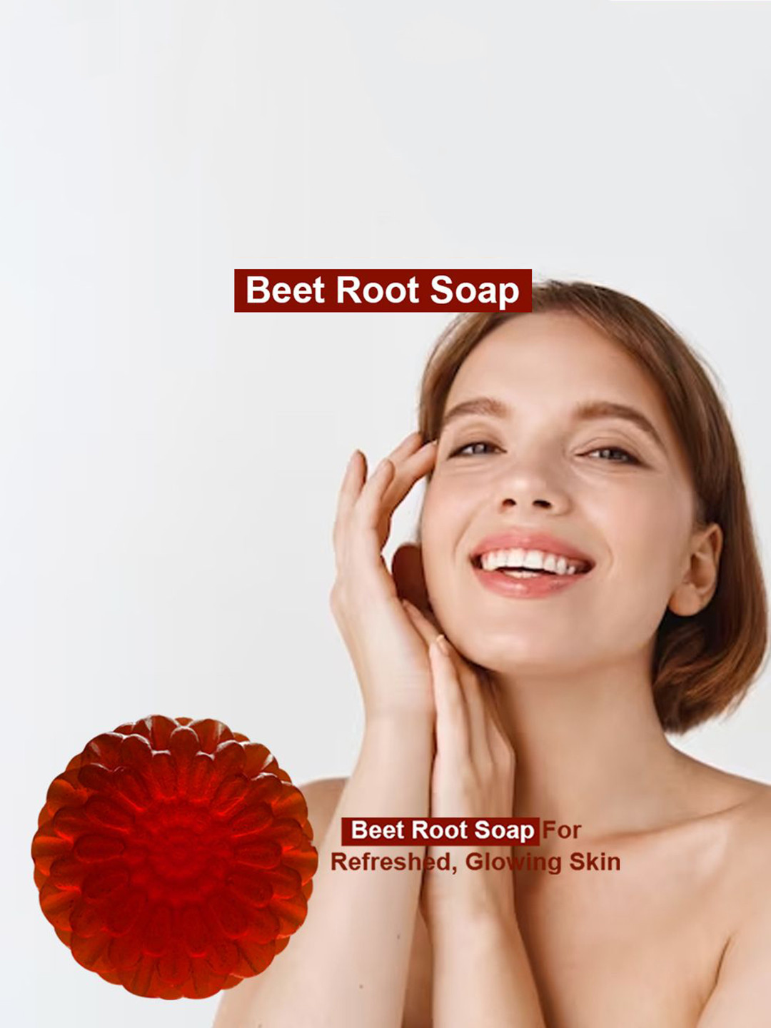 

GROOVY Deep Skin Cleaning Beetroot Soap- 100 g, Red
